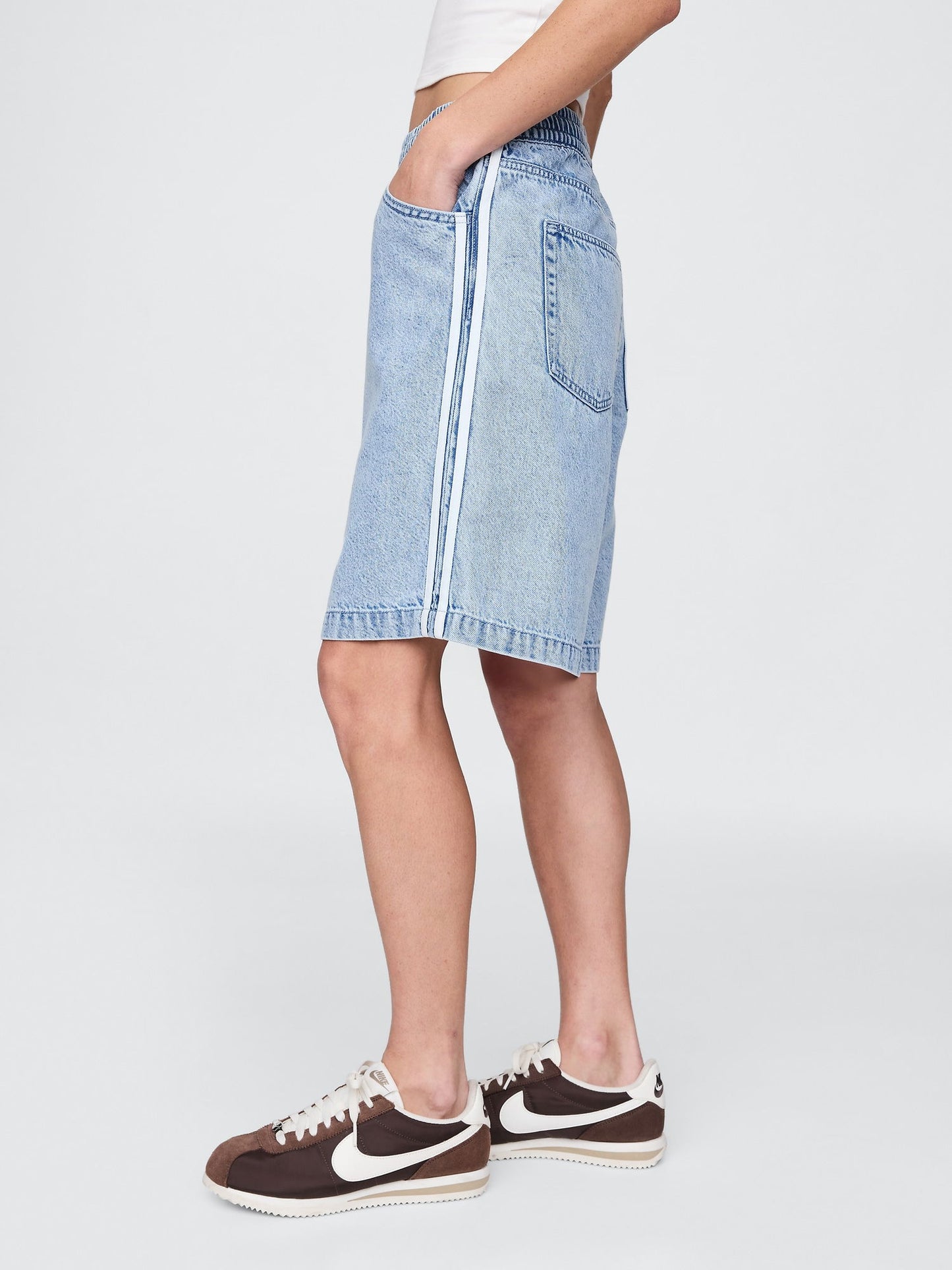 Denim Mavi 11 Mid Rise Ultrasoft Easy Denim Şort