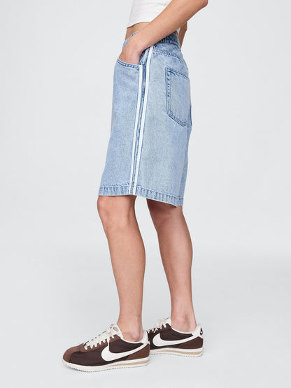 Denim Mavi 11 Mid Rise Ultrasoft Easy Denim Şort