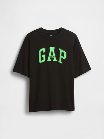 Siyah Heavyweight Athletic Gap Logo T-shirt