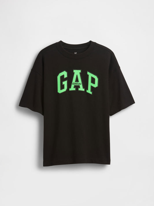 Siyah Heavyweight Athletic Gap Logo T-shirt