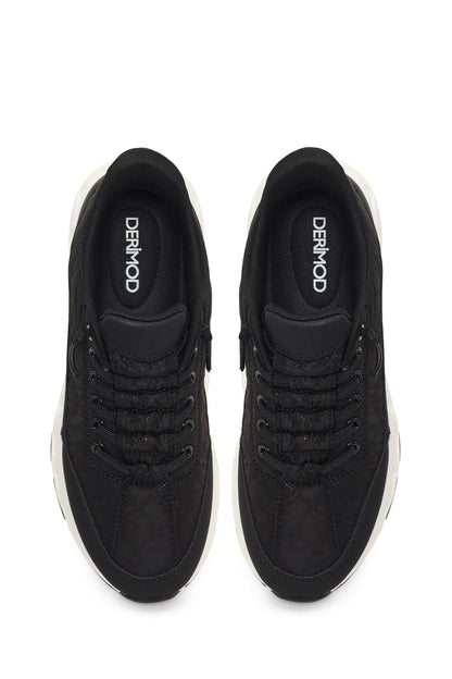 Kadın Siyah Bağcıklı Kalın Tabanlı Sneaker