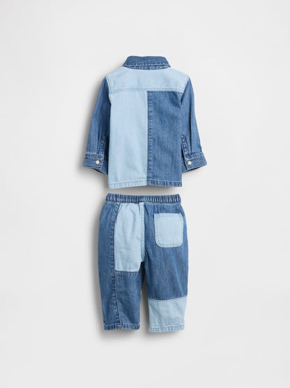 Mavi Two-tone Denim Outfit Set