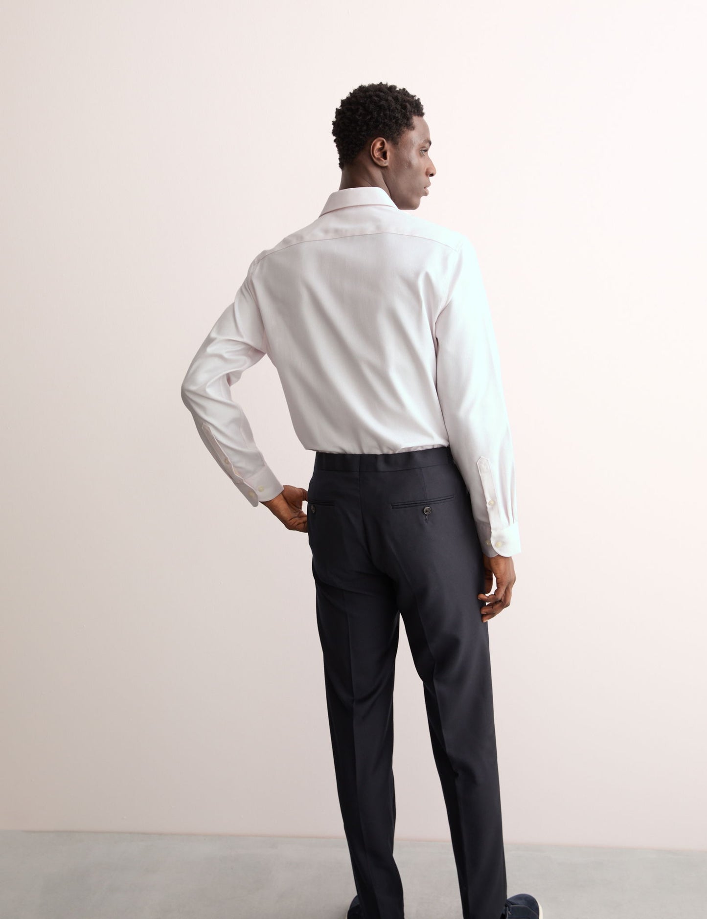 Tailored Fit Lüks Pamuklu Dokulu Gömlek
