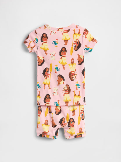 Turuncu Gap × Disney Bebek Ve Yürümeye Başlayan Çocuklar Organik Brushed Pamuk Pijama Takımı