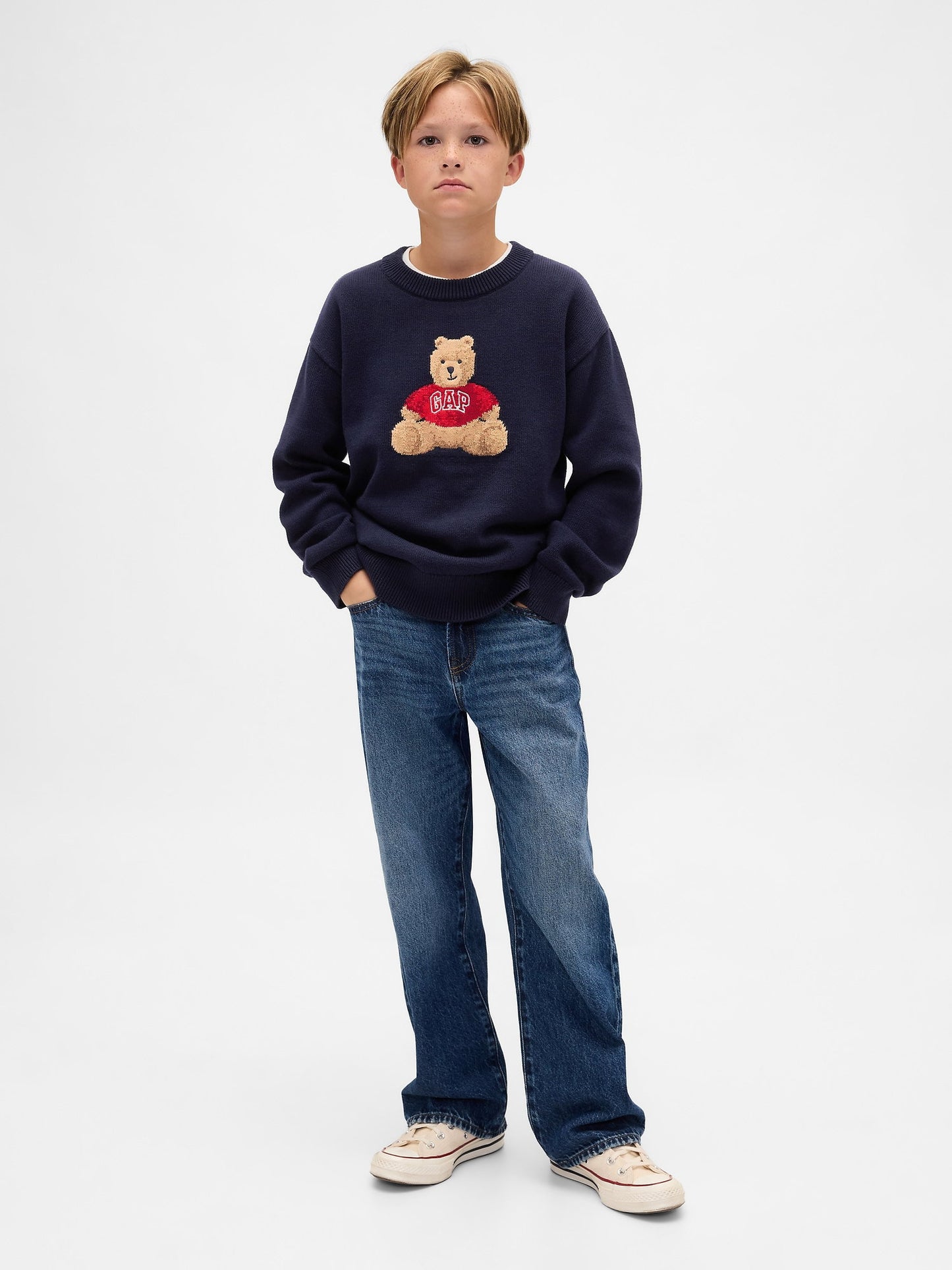Lacivert Brannan Bear Relaxed Sweatshirt