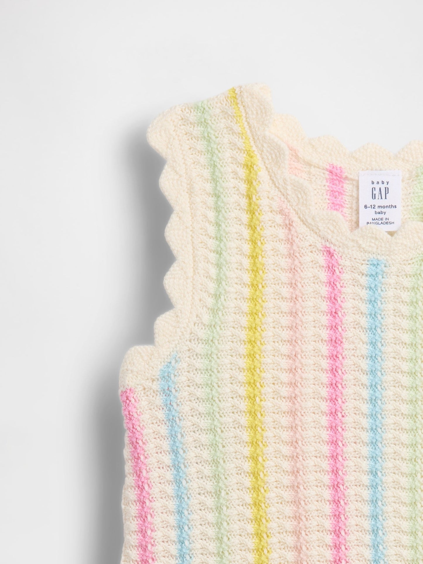 Çok Renkli Crochet Çizgili Triko Outfit Set