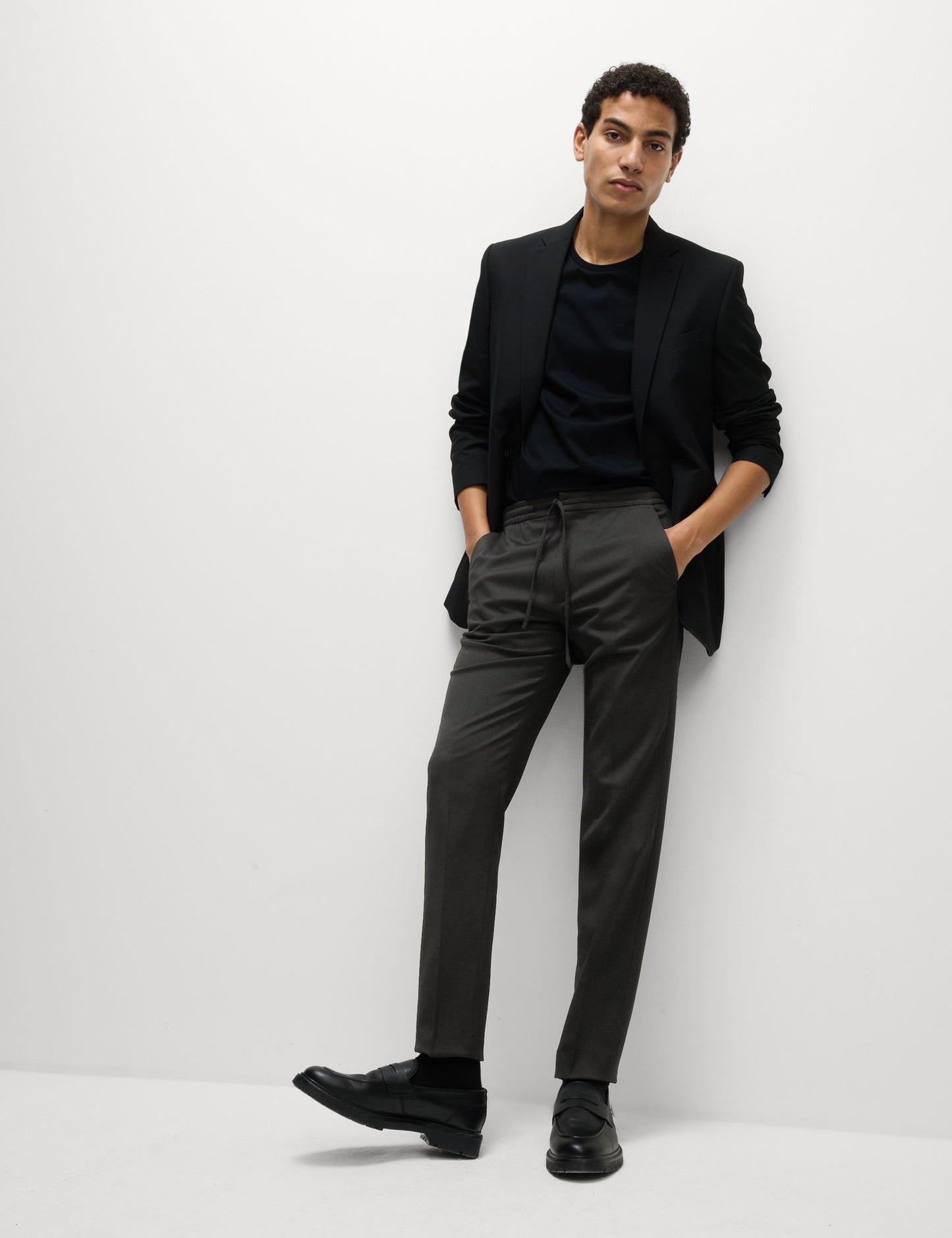 Tapered Fit Lastikli Bel Pantolon
