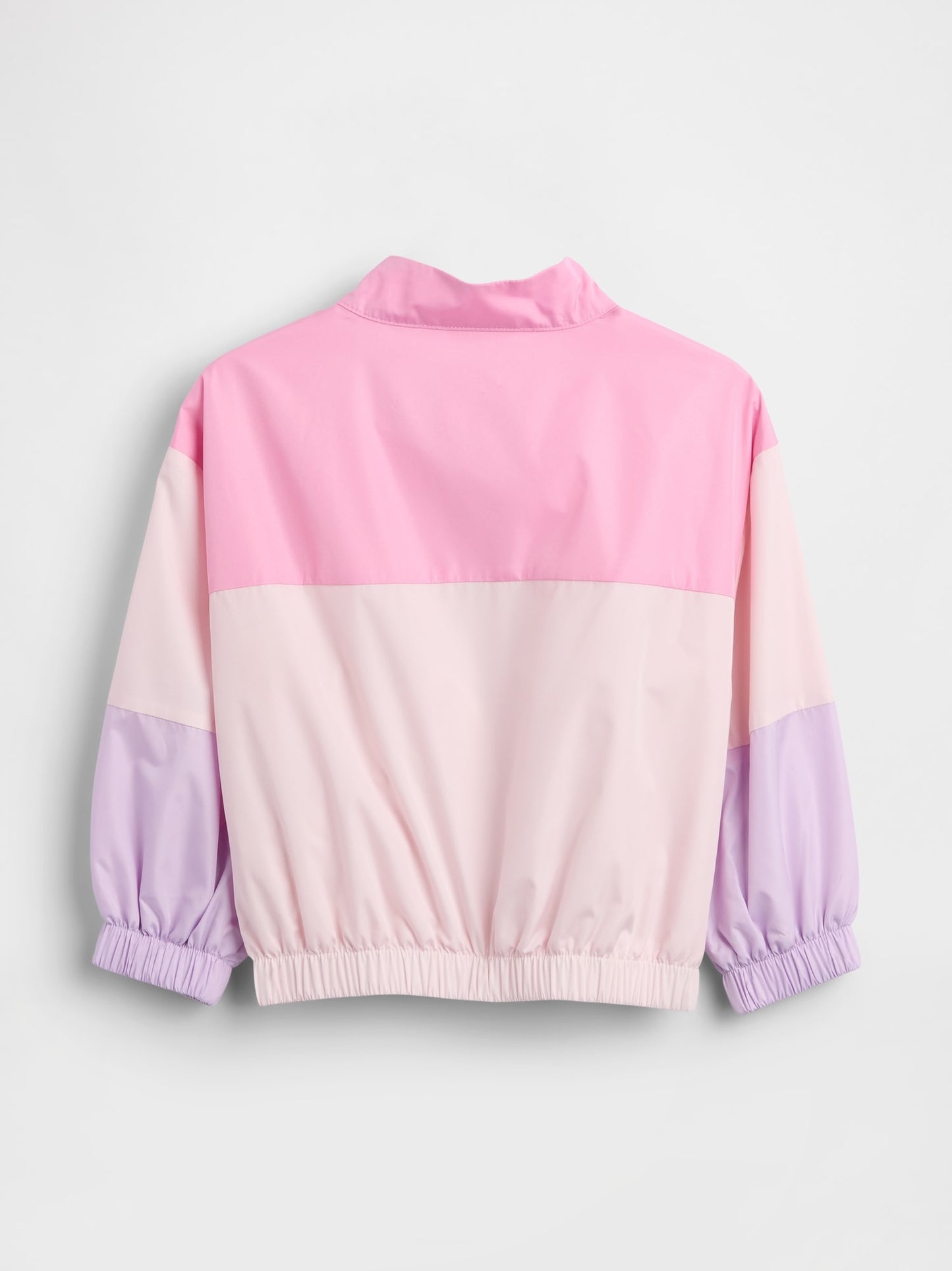 Pembe Colorblock Logo Rüzgarlık
