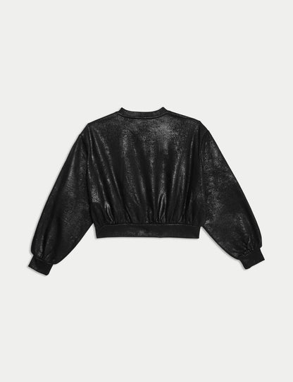 Folyo Detaylı Sweatshirt (6-16 Yaş)
