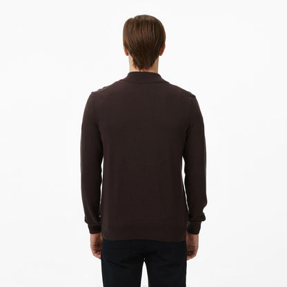 Nautica Erkek Kahverengi Classic Fit Kazak