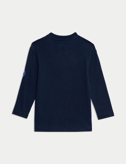 Saf Pamuklu Desenli T-shirt (2-8 Yaş)