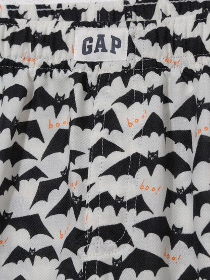 Kırık Beyaz Halloween Desenli Pijama Altı