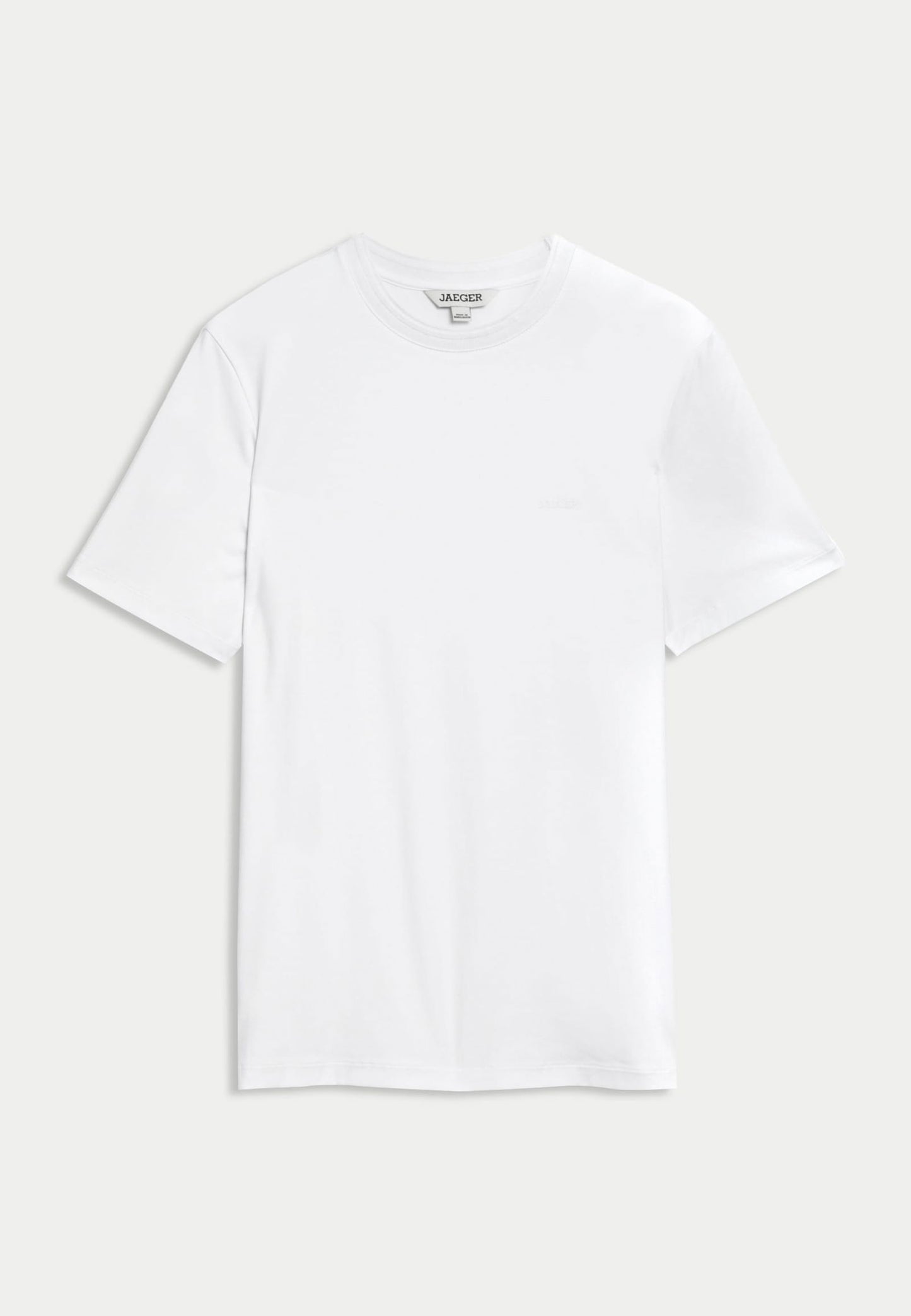Saf Pamuklu Kısa Kollu Yuvarlak Yaka T-shirt