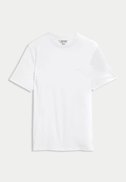 Saf Pamuklu Kısa Kollu Yuvarlak Yaka T-shirt