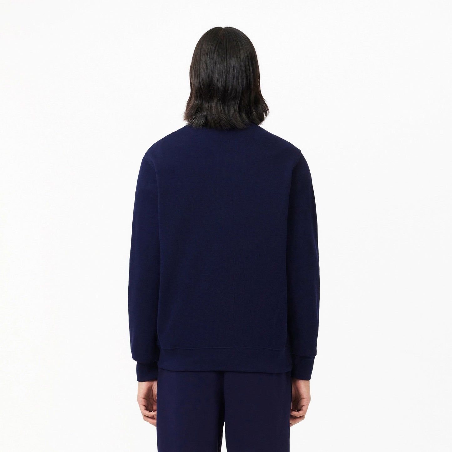 Lacoste Erkek Classic Fit Yarım Fermuarlı Lacivert Sweatshirt