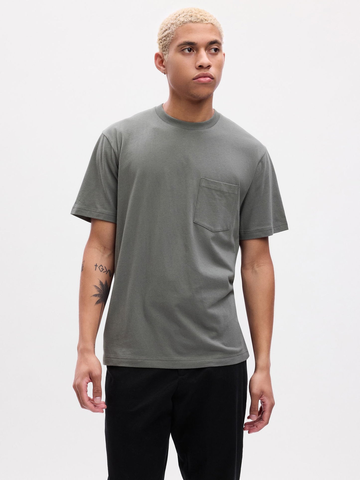 Koyu Gri Original Cepli T-shirt