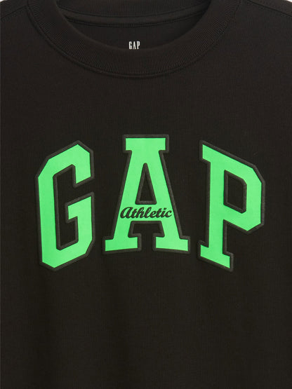 Siyah Heavyweight Athletic Gap Logo T-shirt