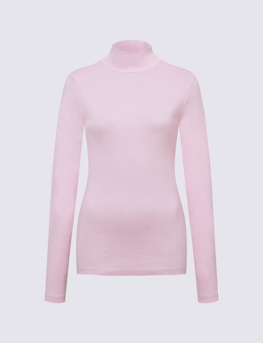 Pamuklu Boğazlı Yaka Slim Fit Üst