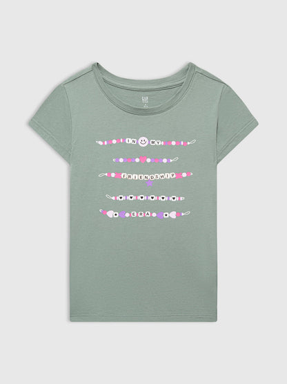 Yeşil Gap Logo T-shirt