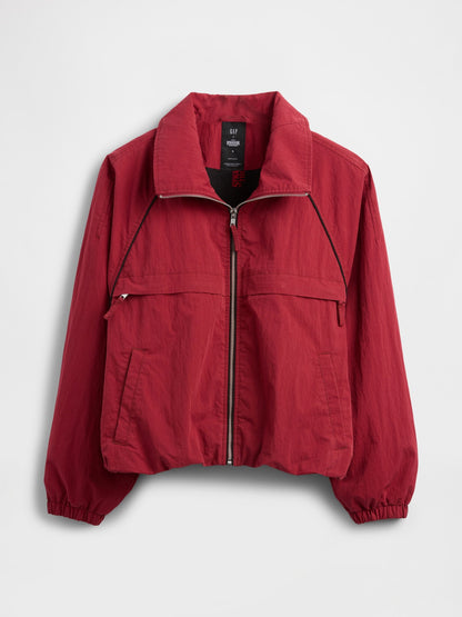 Kırmızı Stranger Things Flannel-astarlı Track Ceket