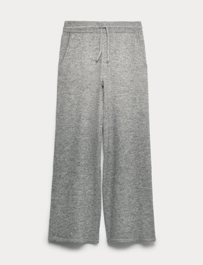 Geniş Paça Triko Pantolon
