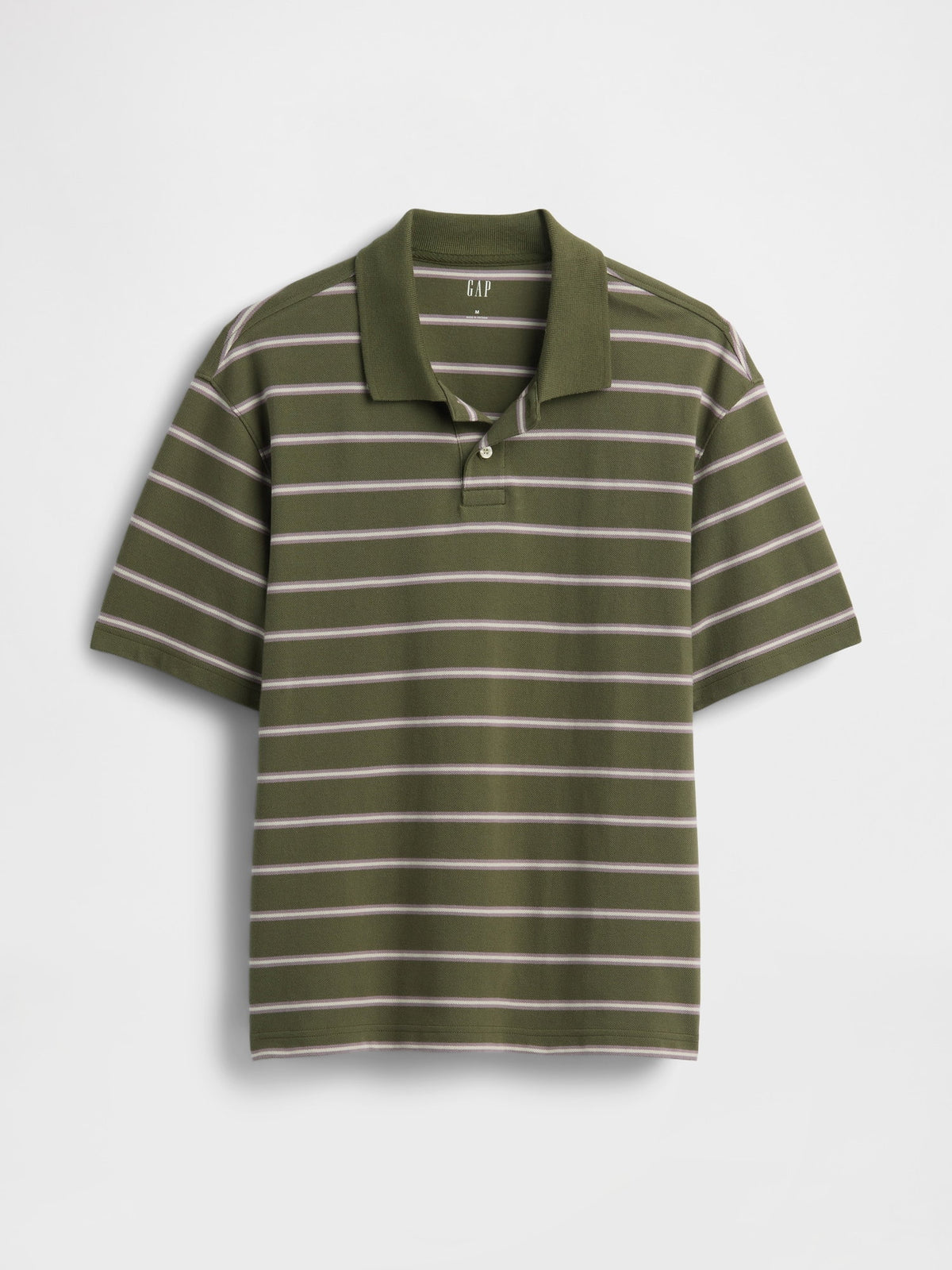 Koyu Gri Relaxed Pique Polo T-shirt