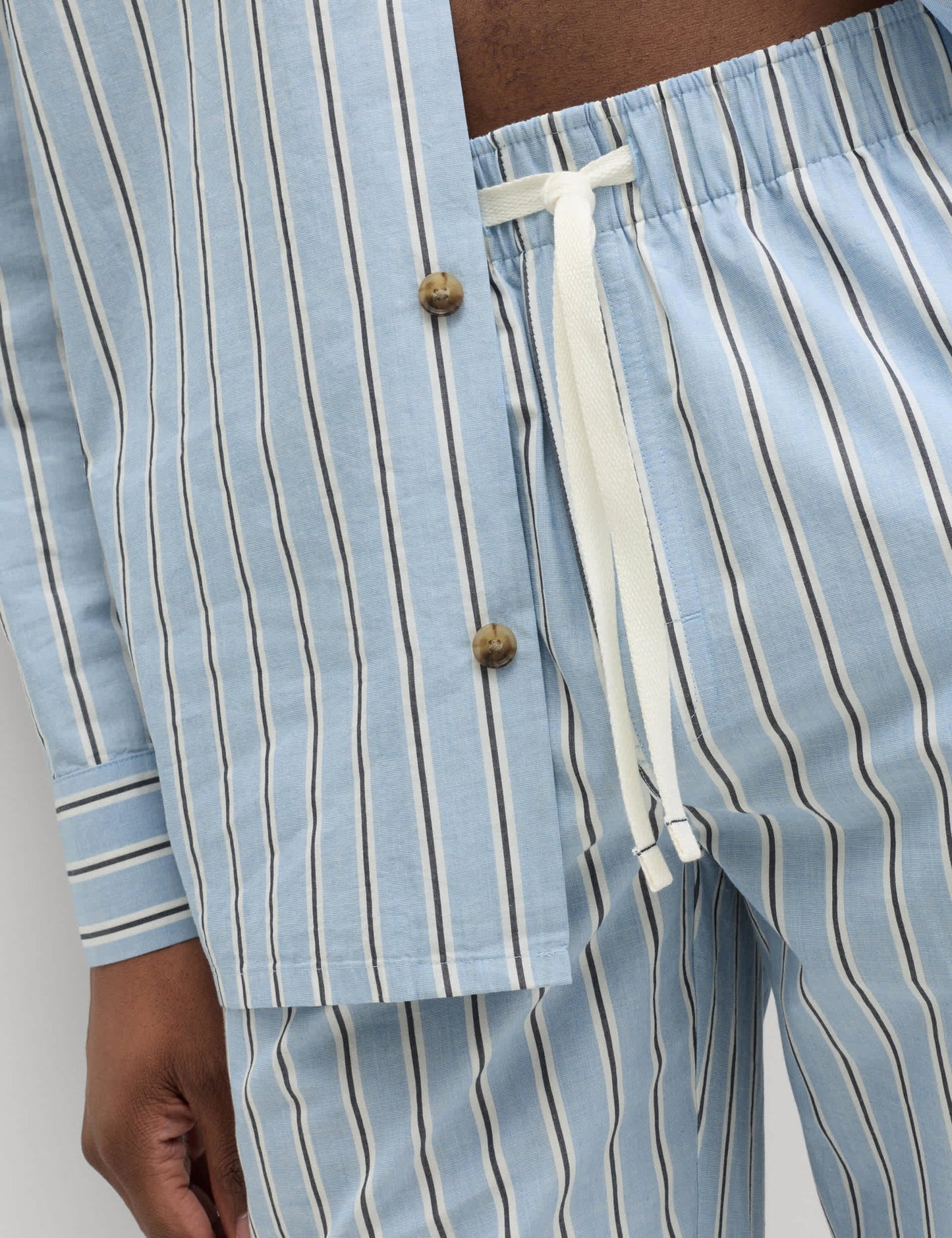Pamuklu Çizgili Pijama Altı