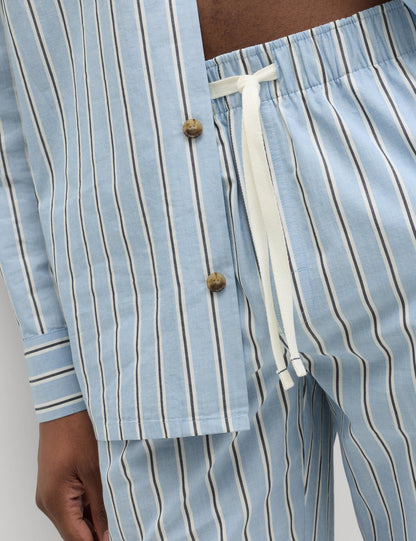 Pamuklu Çizgili Pijama Altı