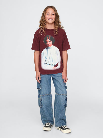 Bordo Star Wars Grafikli T-shirt