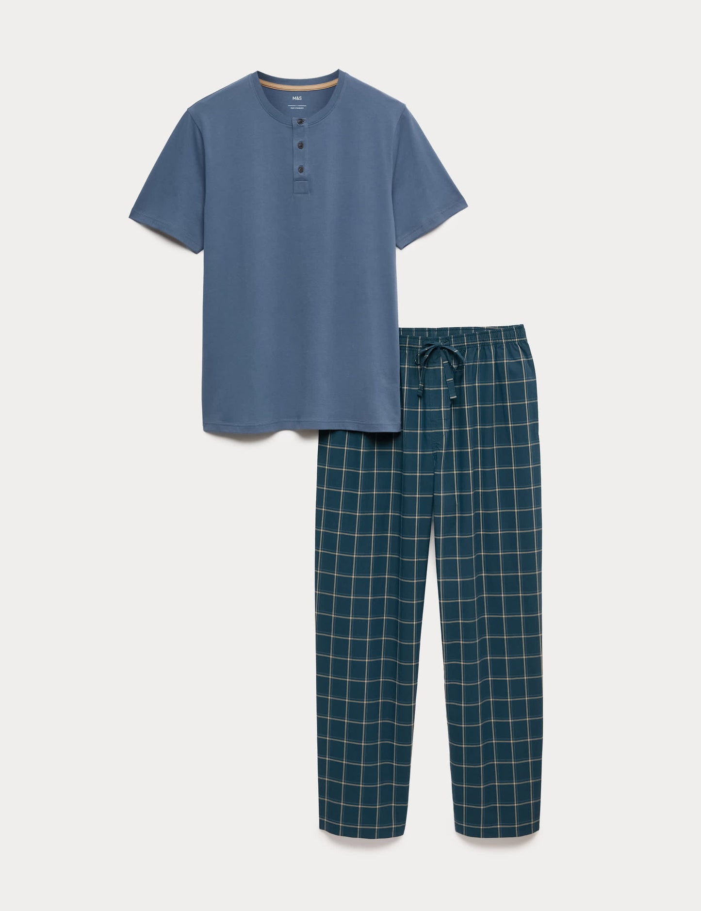 Henley Yaka Pijama Takımı