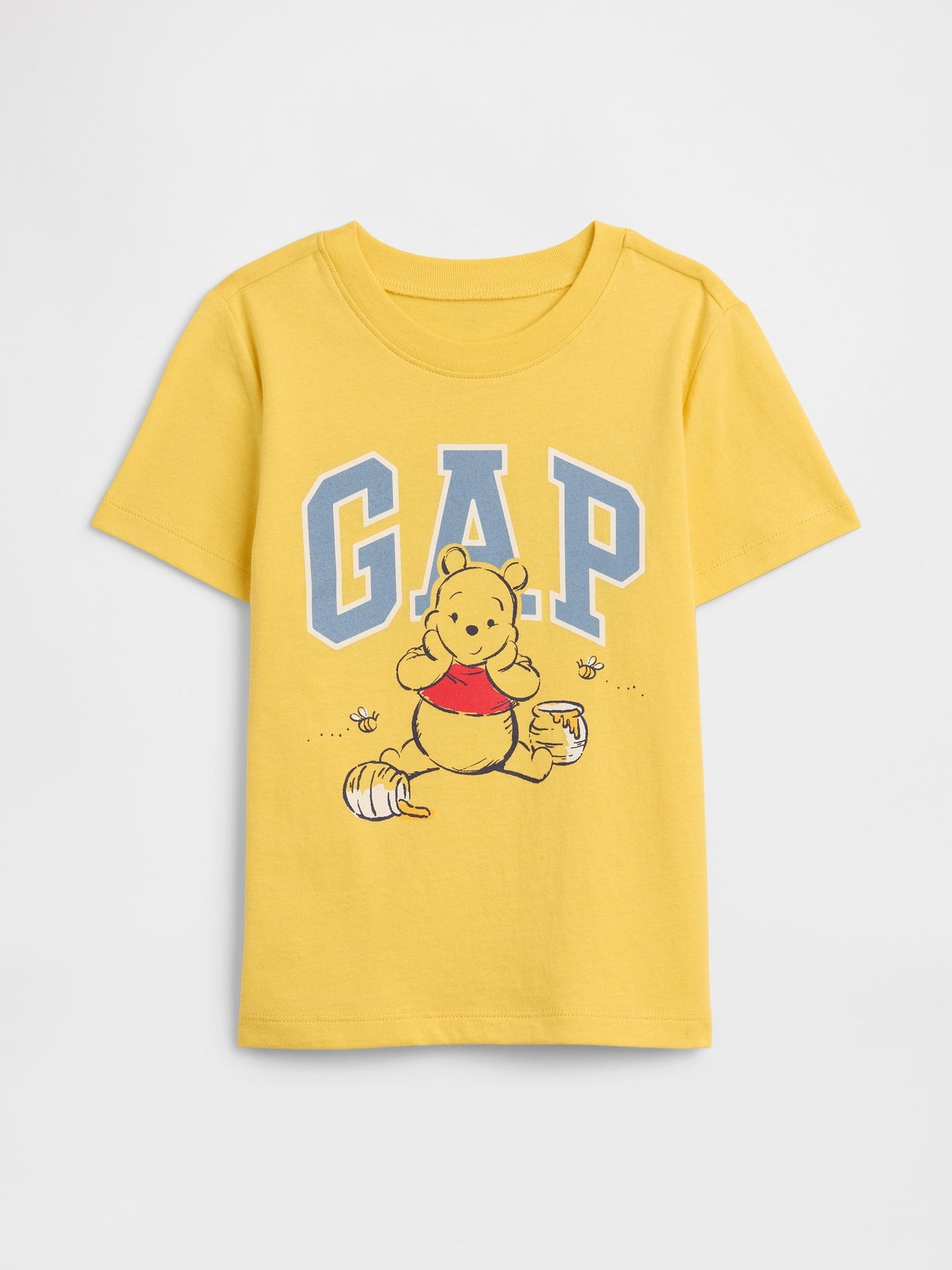 Sarı Disney Winnie The Pooh Logo T-shirt