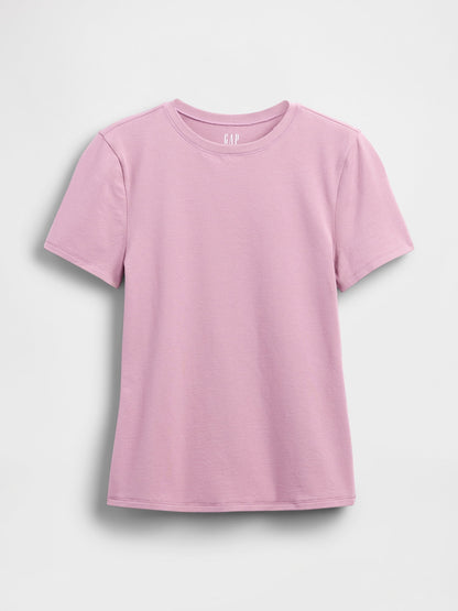 Açık Pembe Closeknit Jersey T-shirt