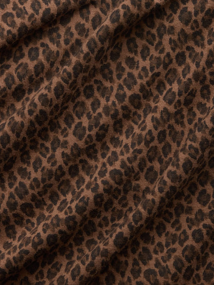 Koyu Kahverengi Closeknit Jersey Scoop-back T-shirt