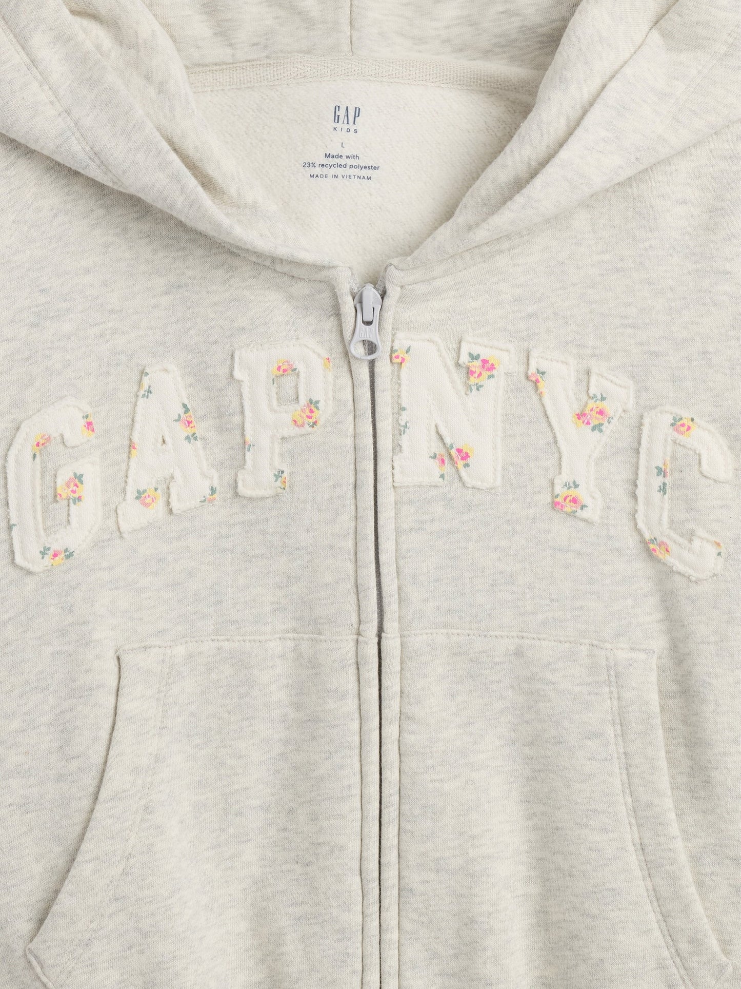 Gri Vintagesoft Oversized Logo Fermuarlı Sweatshirt
