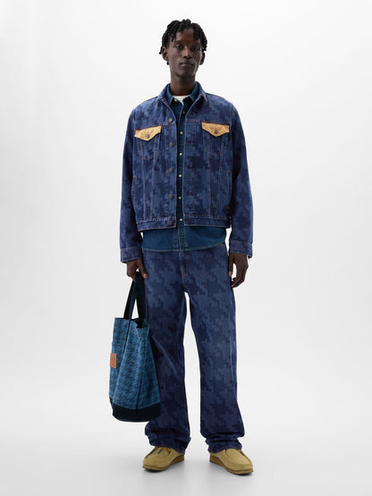 Koyu Mavi Dap × Gap Organik Pamuk Icon Denim Ceket
