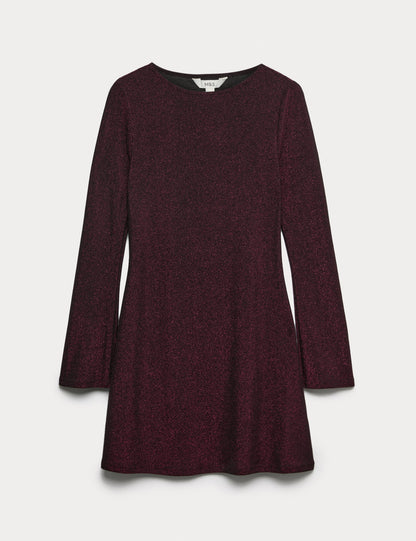 Parıltılı Mini Elbise