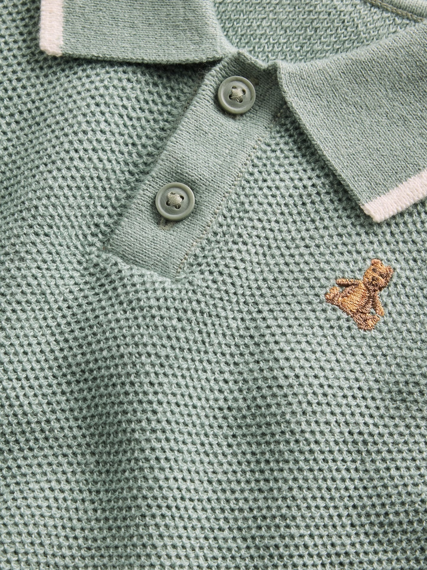 Yeşil Triko Polo Outfit Set