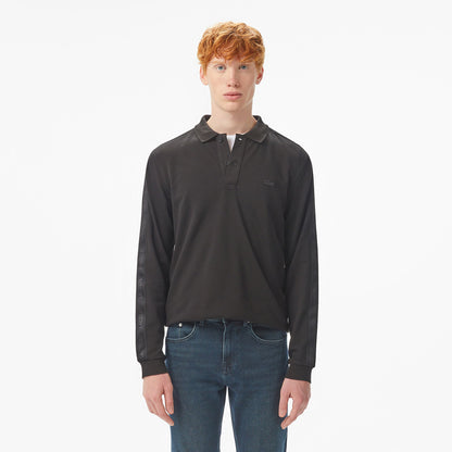 Lacoste Erkek Regular Fit Uzun Kollu Siyah Polo
