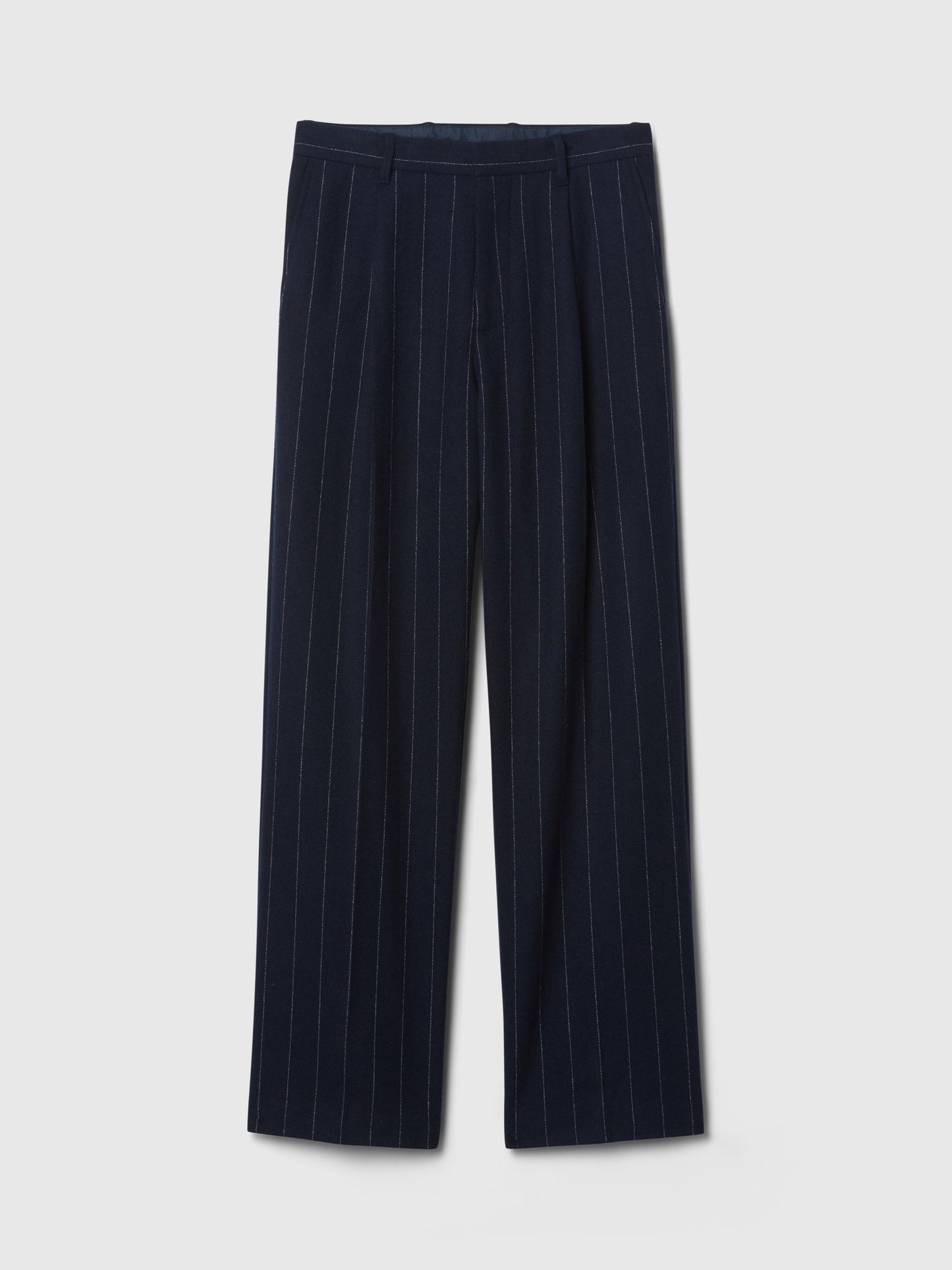 Lacivert 365 Yün Karışımı Relaxed Fit Pantolon