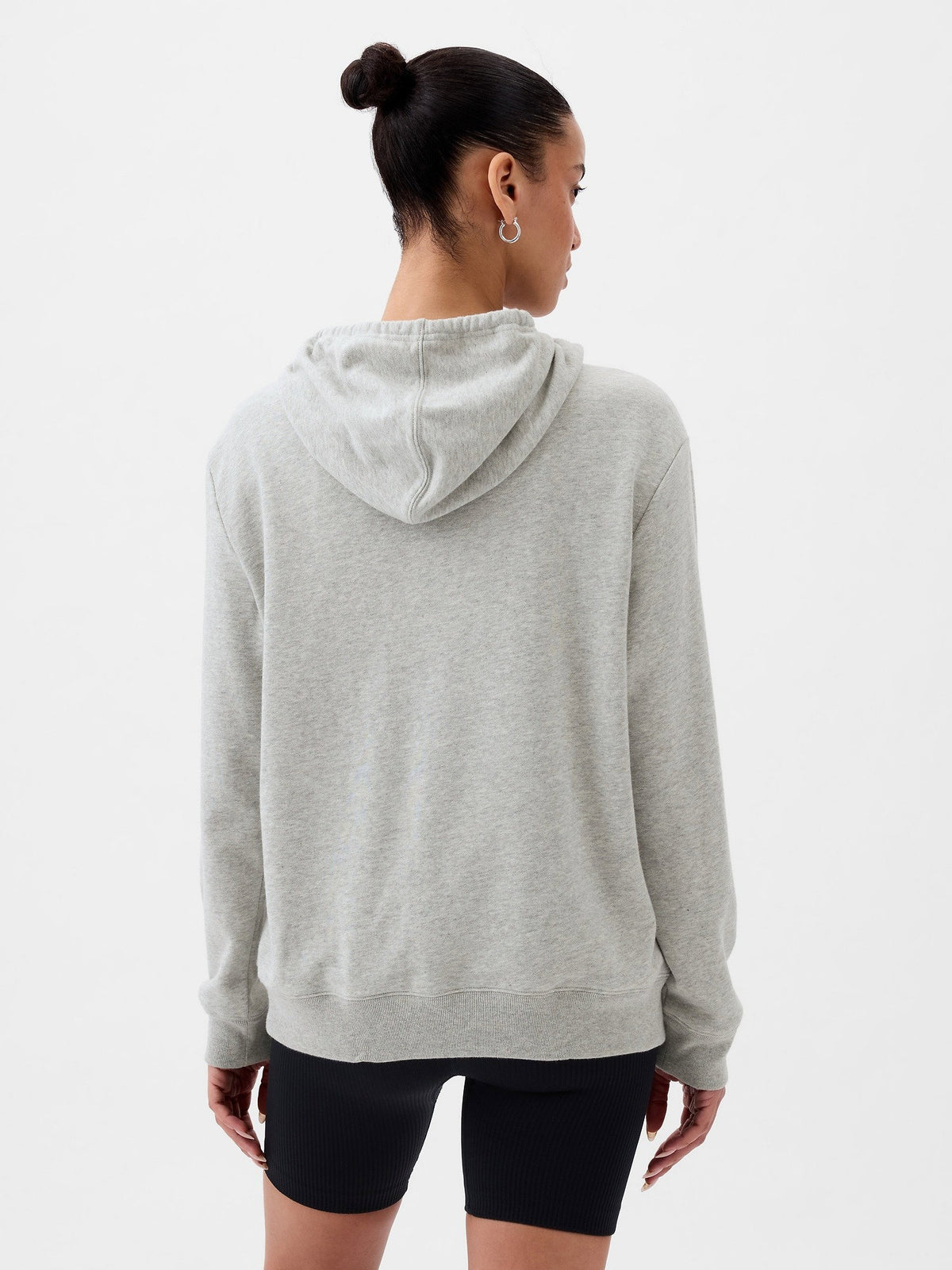 Açık Gri Gap Logo Havlu Kumaş Sweatshirt