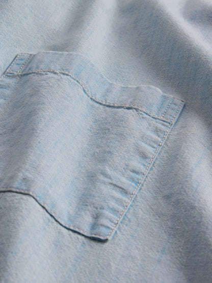 Açık Mavi Relaxed Denim Gömlek