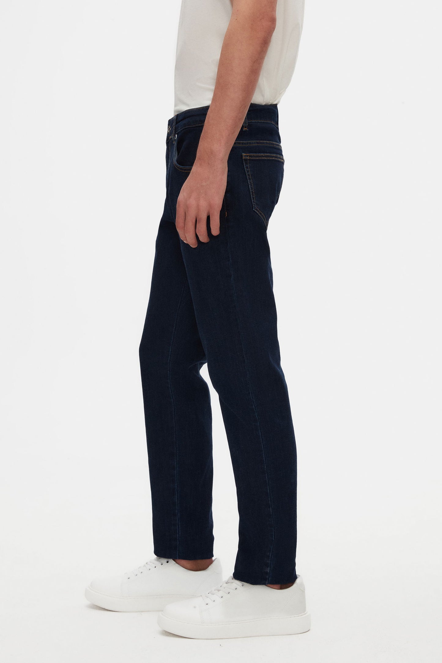 Damat Slim Fit Lacivert Denim Pantolon