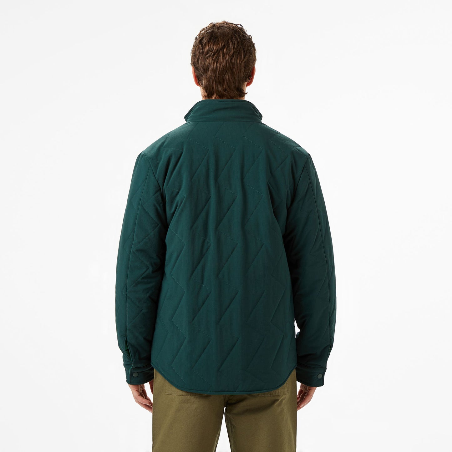 Lacoste Erkek Dik Yaka Çift Taraflı Koyu Yeşil Mont