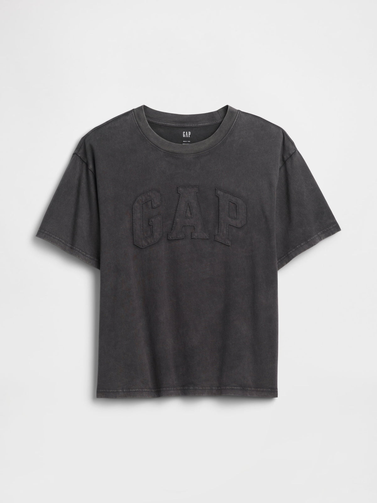 Siyah Everyday Soft Boxy Gap Logo T-shirt