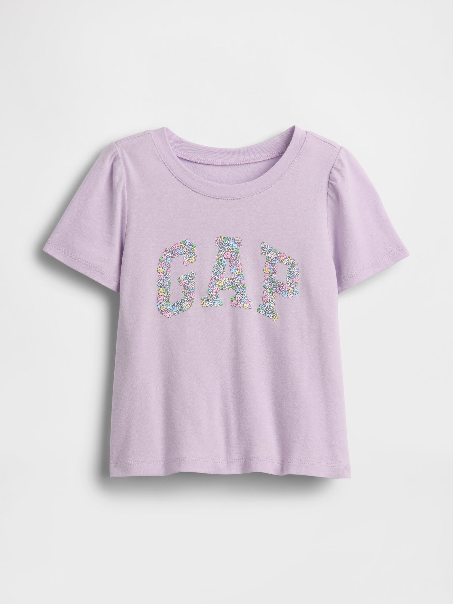 Lila Mix & Match Çiçek Desenli Logo T-shirt