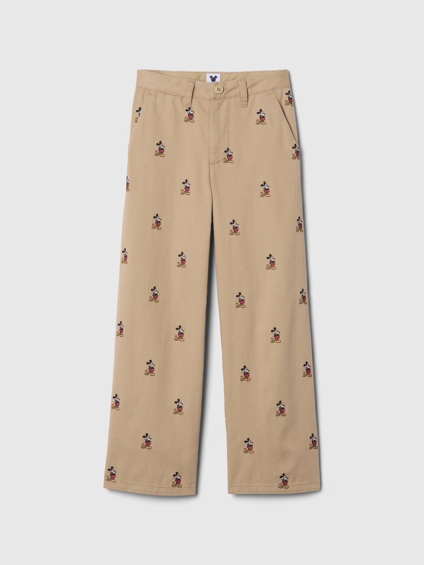 Bej Gap × Disney Işlemeli Baggy Khaki Pantolon