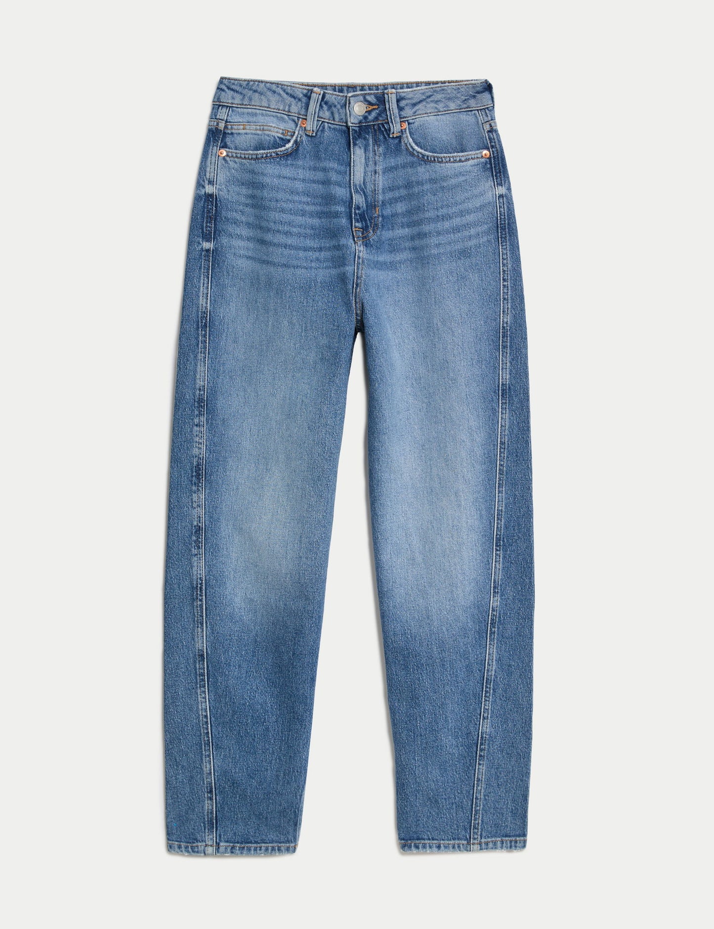 Yüksek Bel Carrot Leg Jean Pantolon