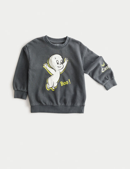 Pamuk Karışımlı Casper Sweatshirt (2–8 Yaş)