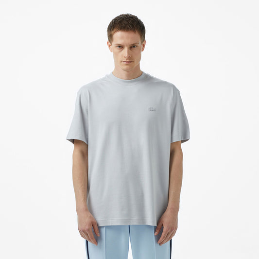 Lacoste Erkek Relaxed Fit Bisiklet Yaka Gri T-shirt