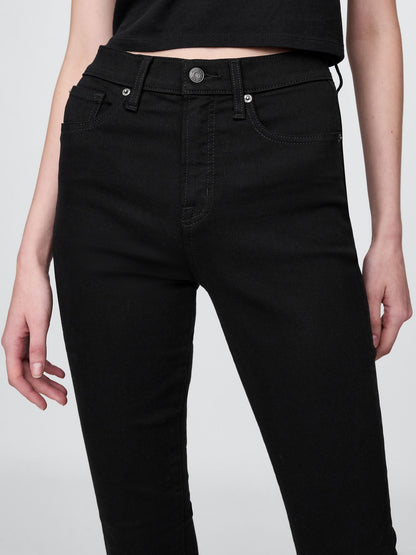 Siyah High Rise True Skinny Washwell™ Jean Pantolon